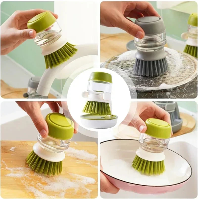 Afwasborstel met Zeepdispenser