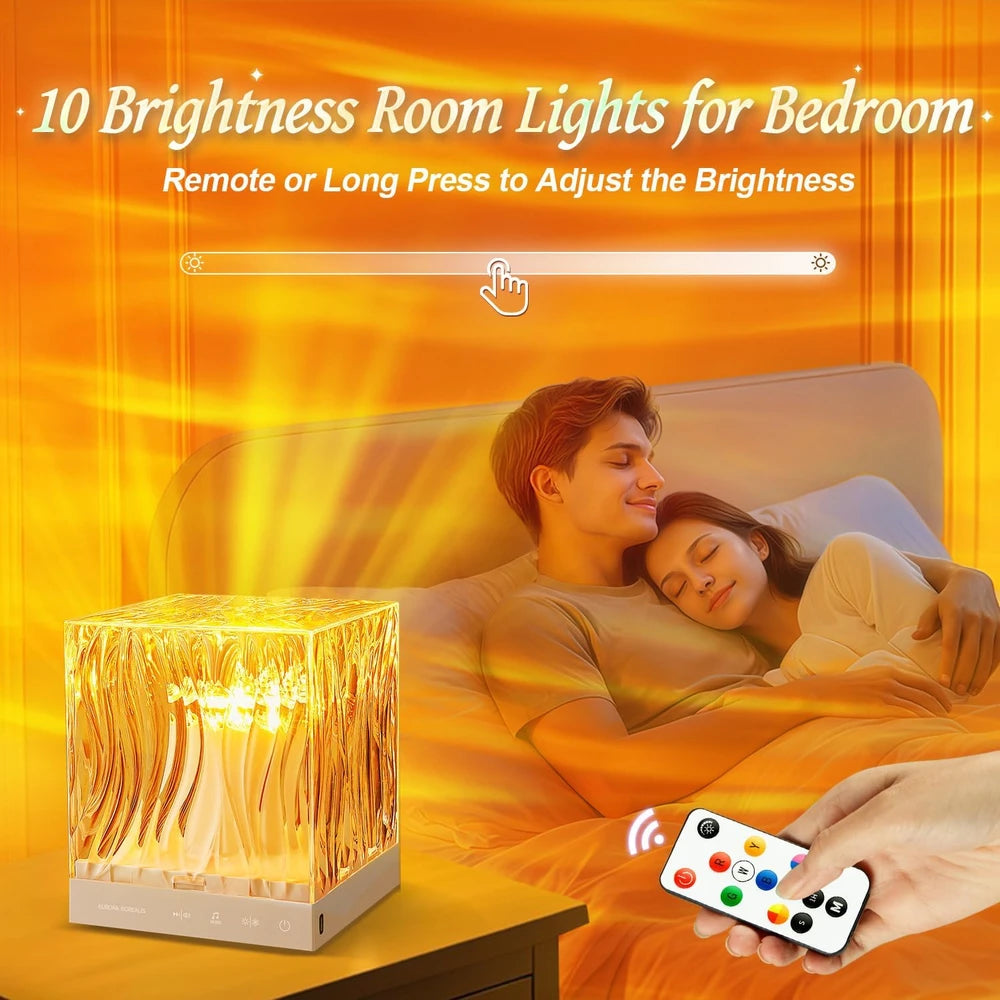 AuroraGlow™ Kubus Sterrenprojector Nachtlamp