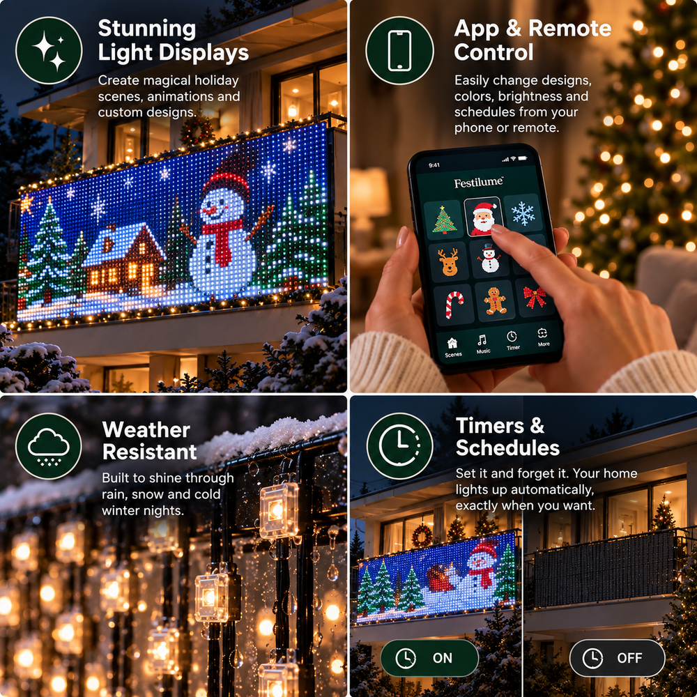 GlowMesh™ Slimme Kerstverlichting