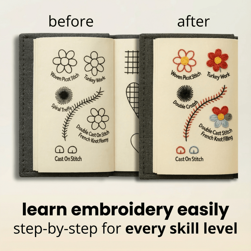StitchCraft™ Borduurboek voor Beginners