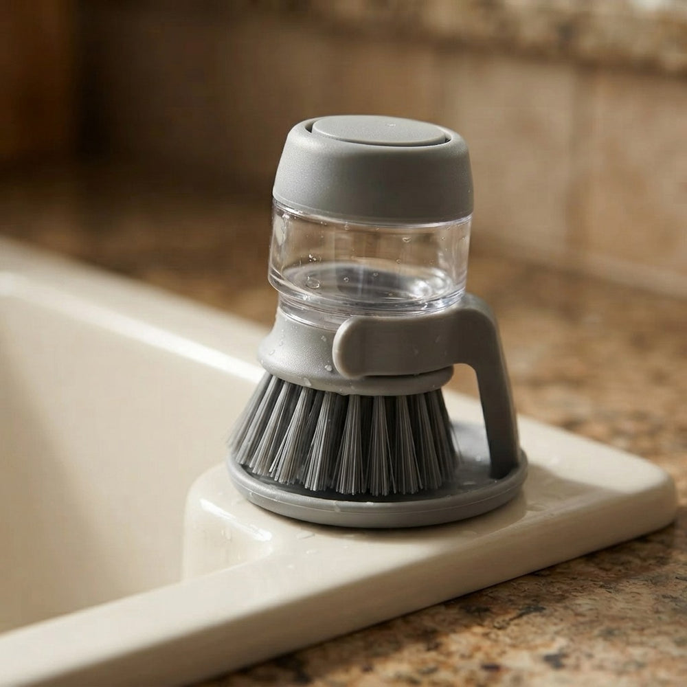 Afwasborstel met Zeepdispenser