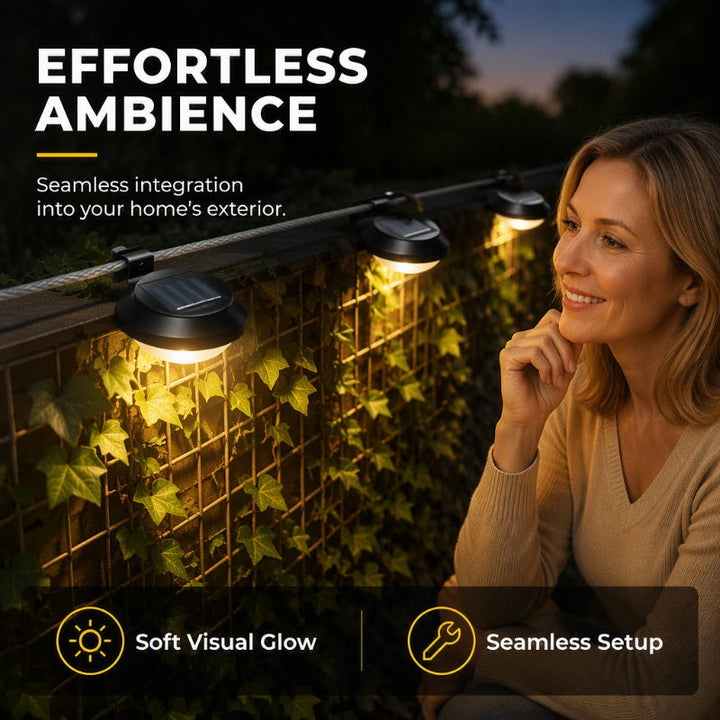 SolarGleam™ Waterdichte Solar Wandlamp