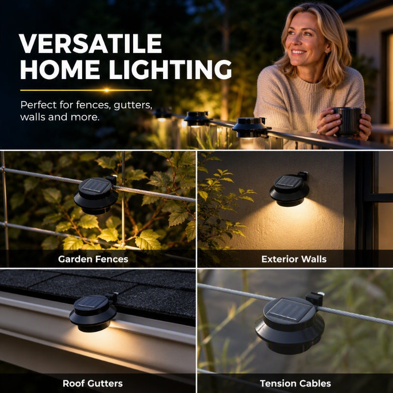SolarGleam™ Waterdichte Solar Wandlamp