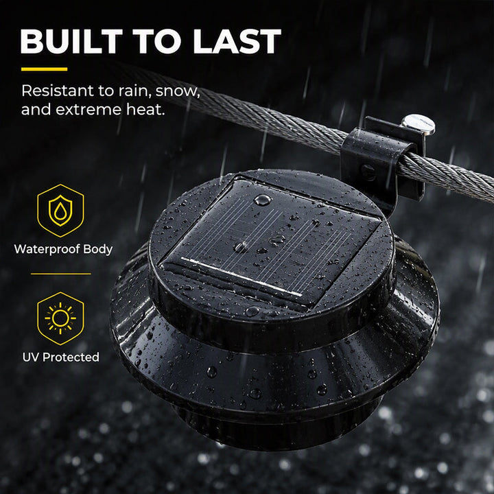 SolarGleam™ Waterdichte Solar Wandlamp